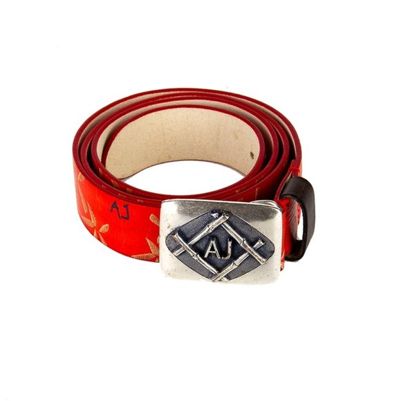 ARMANI JEANS BEIGE, RED EVENING BELT | WOMENS